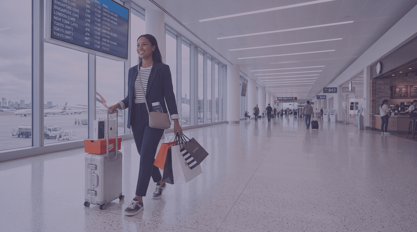Traveler at the airport